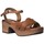 Chaussures Femme Sandales et Nu-pieds Rks 5384 Marron