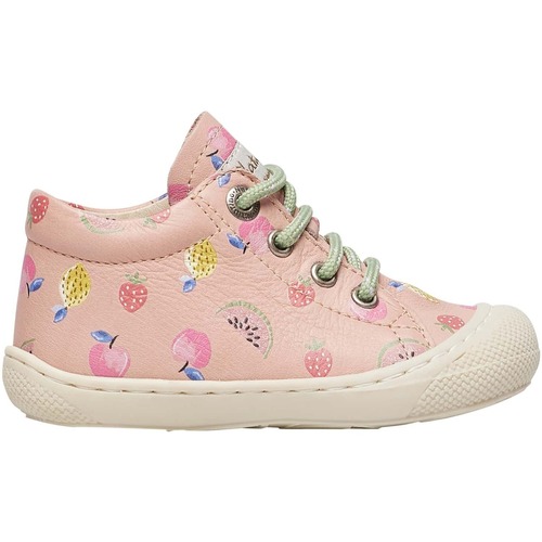 Chaussures Fille Baskets basses Naturino Chaussures premiers pas en cuir COCOON Rose
