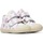 Chaussures Fille Chaussons bébés Naturino Chaussures premiers pas en cuir avec pois COCOON VL Blanc