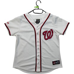 Vêtements Femme T-shirts & Polos Majestic Maillot  Washington Nationals MLB Blanc