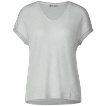 Vêtements Femme T-shirts manches Split Street One 321147 Argenté
