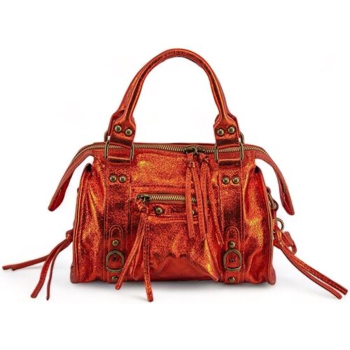 Sacs Femme Borsa Cannage Lady Dior tote Pre-owned Oh My Bag SANDSTORM MINI Mandarine irisé