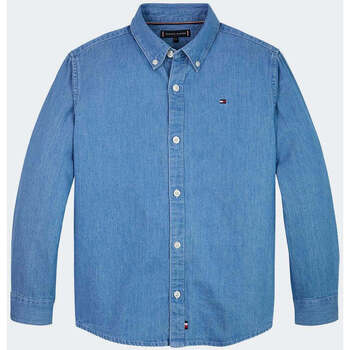 Vêtements Garçon Chemises manches longues Tommy Backpack Hilfiger  Bleu