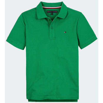 Vêtements Garçon T-shirts & Polos tommy AW0AW11333 Hilfiger  Vert