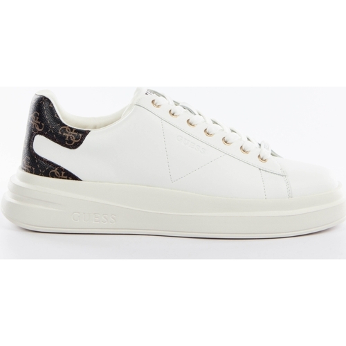 Chaussures Homme Baskets basses Guess Elba Blanc