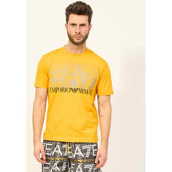 Vêtements Homme T-shirts & Polos Emporio Armani EA7 T-shirt homme  Graphic Series en coton Orange