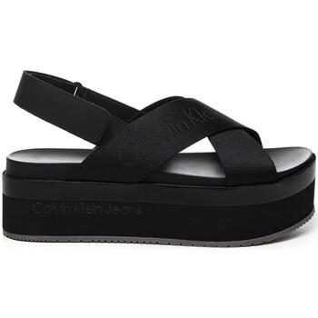 Chaussures Femme Tongs Calvin Klein Jeans  Noir