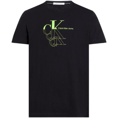 Vêtements Homme T-shirts manches courtes Calvin Klein Sneakers  Noir