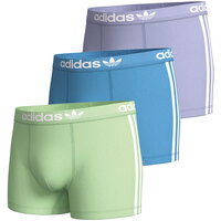 Sous-vêtements Homme Boxers adidas Originals Lot de 3 boxers homme Coton Flex 3 Stripes Violet