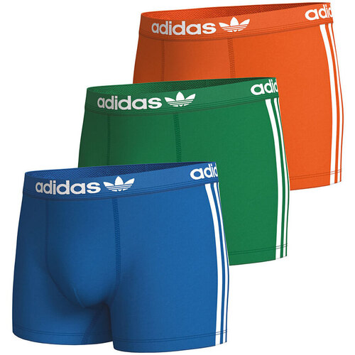Sous-vêtements Homme Boxers adidas Originals Lot de 3 boxers homme Coton Flex 3 Stripes Orange