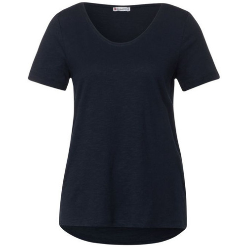 Vêtements Femme T-shirts manches Split Street One 321104 Bleu