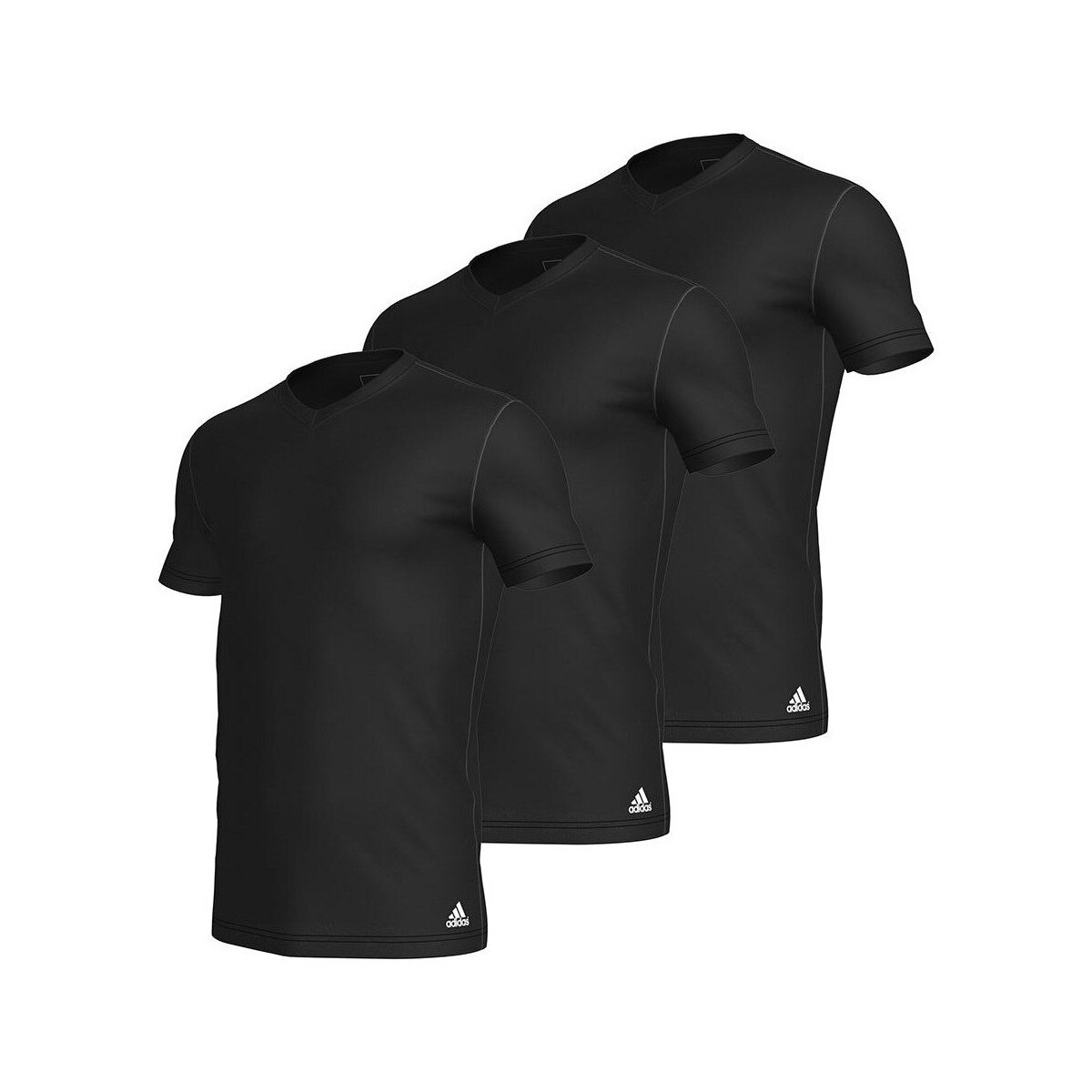 Vêtements Homme T-shirts manches courtes adidas Originals Lot de 3 tee-shirts homme Active Core Cotton  Sport Noir