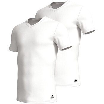 Vêtements Homme T-shirts manches courtes adidas Originals Lot de 2 tee-shirts homme Active Flex Cotton  Sport Blanc