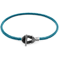 Montres & Bijoux Homme Bracelets Anchor & Crew Bracelet Cullen Argent et Corde Bleu