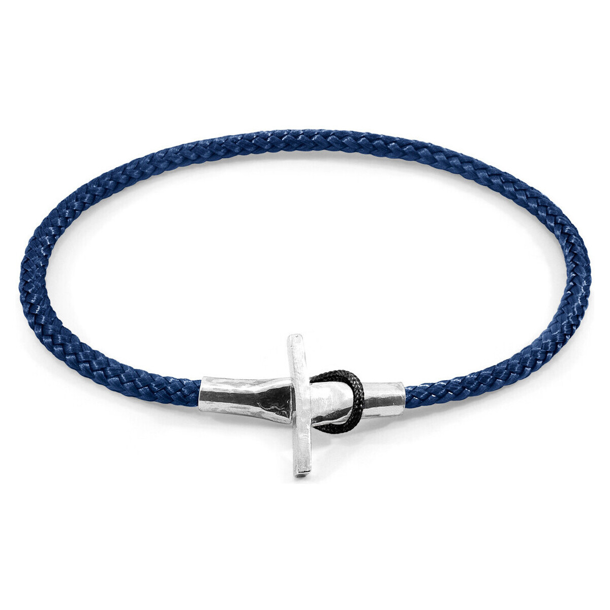 Montres & Bijoux Homme Bracelets Anchor & Crew Bracelet Cambridge Argent Et Corde Bleu