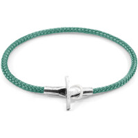 Montres & Bijoux Femme Bracelets Anchor & Crew Bracelet Cambridge Argent Et Corde Vert
