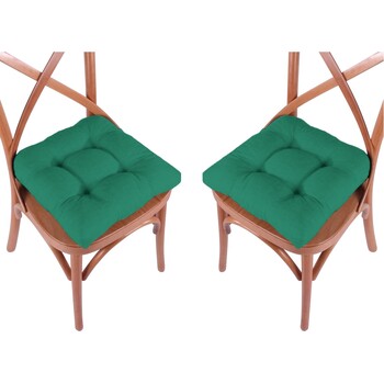 Maison & Déco Galettes de chaise M'dco Lot de 2 Galette de chaise Color Vert