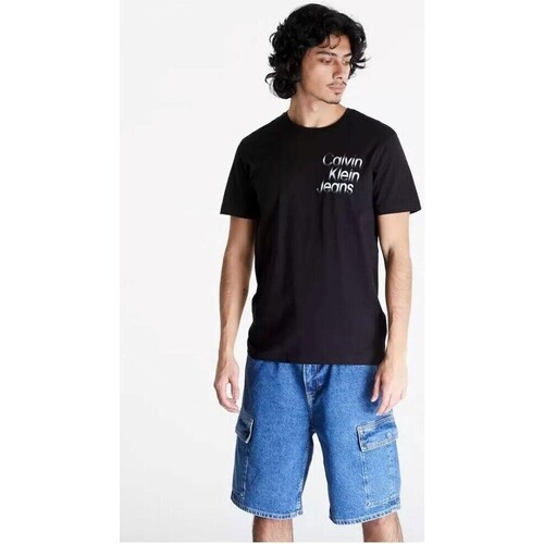 Vêtements Homme T-shirts manches courtes Calvin Klein Jeans J30J325189BEH Noir