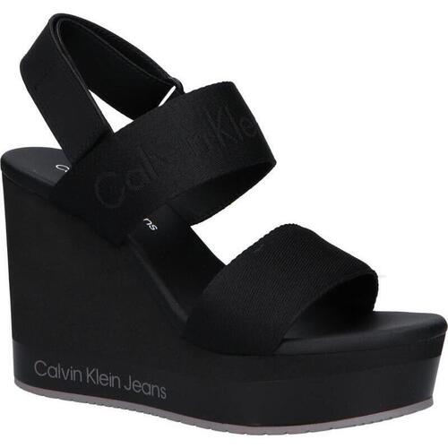 Chaussures Femme Calça Sarja Calvin Klein Jeans Skinny Pe Calvin Klein Jeans YW0YW01360 WEDGE SANDAL YW0YW01360 WEDGE SANDAL 