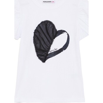 Vêtements Fille T-shirts manches courtes Patrizia Pepe 7M0818-J061 Blanc