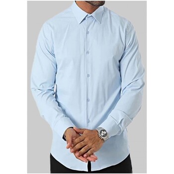 Vêtements Homme Chemises manches longues Kebello Oreillers / Traversins Bleu
