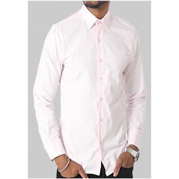 Vêtements Homme Chemises manches longues Kebello Bougeoirs / photophores Rose