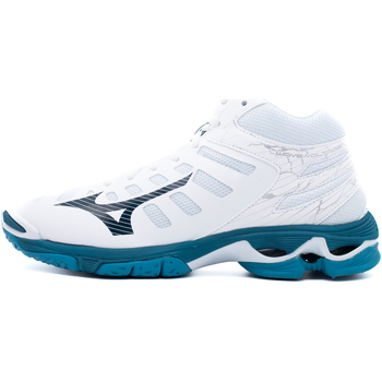 Chaussures Homme Multisport Mizuno Logo Shoe Wave Voltage Mid Blanc