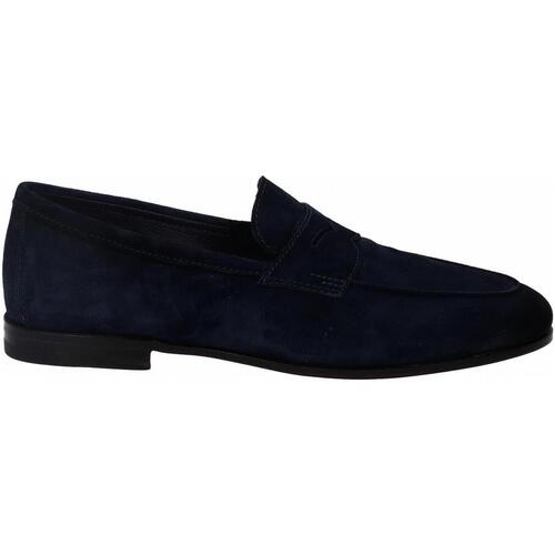 Chaussures Homme Mocassins Santoni CARLOS-P-EAAU60 Bleu