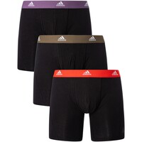 Sous-vêtements Homme Caleçons adidas Originals Pack de 3 boxers Noir