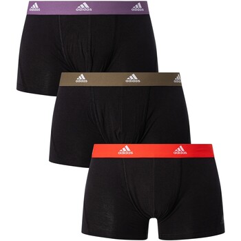 Sous-vêtements constituci Caleçons Velcro adidas Originals Pack de 3 troncs Noir
