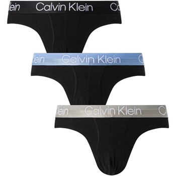 Sous-vêtements Homme Slips Calvin Klein Jeans Lot de 3 culottes hanches à structure moderne Noir