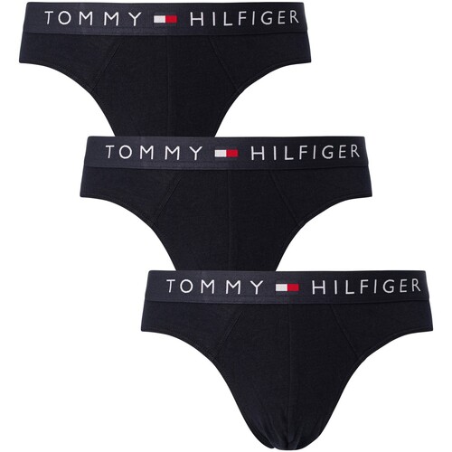 Sous-vêbomber Homme Slips Tommy Hilfiger Lot de 3 slips originaux Bleu