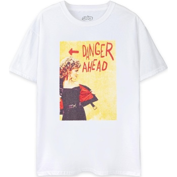Vêtements Femme T-shirts manches longues Grease Danger Ahead Blanc