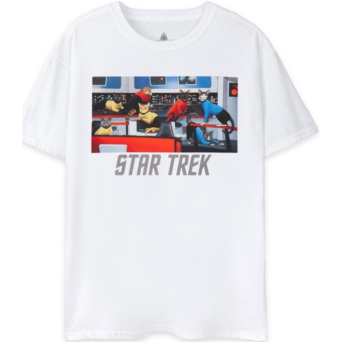 Vêtements Homme T-shirts manches longues Star Trek NS7694 Blanc