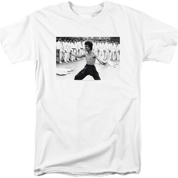 Vêtements Homme T-shirts manches longues Bruce Lee TV3021 Blanc