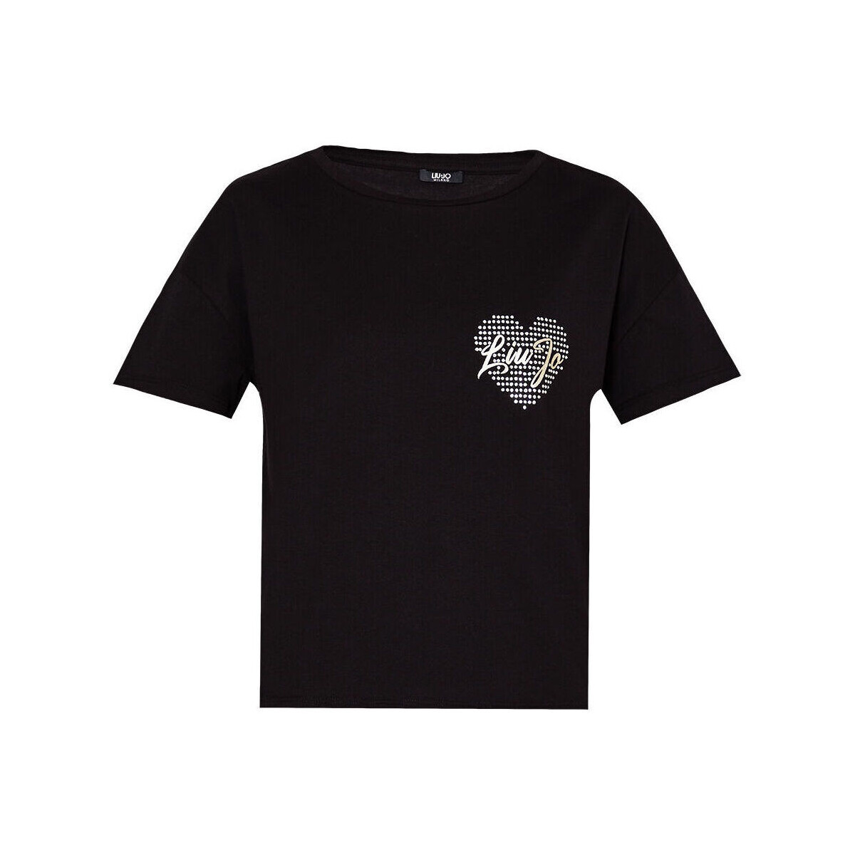 Vêtements Femme T-shirts & Polos Liu Jo T-shirt avec cœur Noir