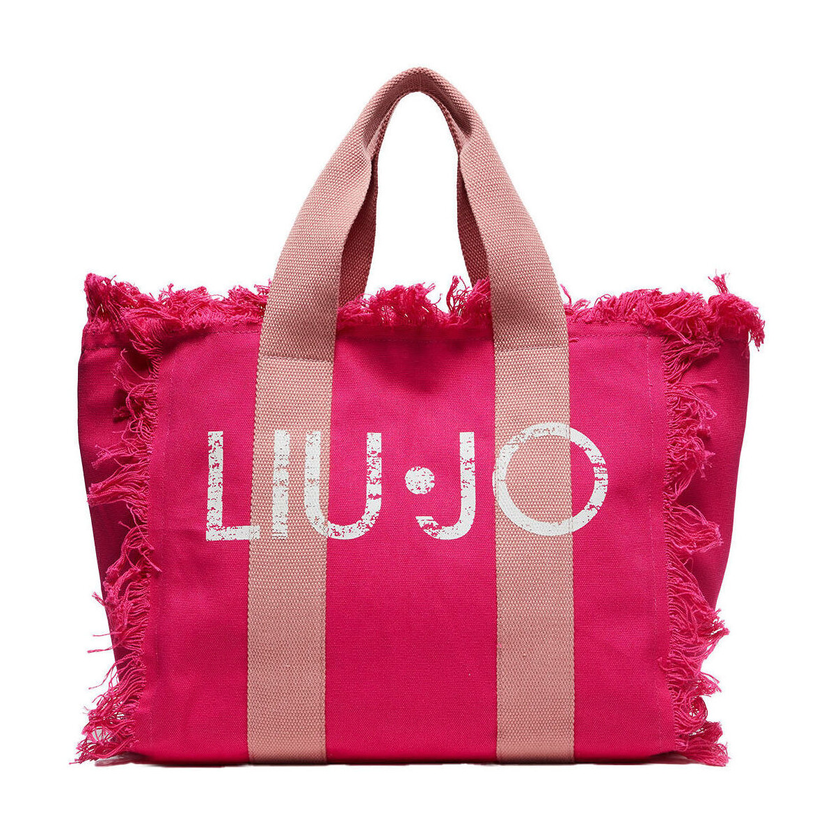 Sacs Femme Sacs porté épaule Liu Jo Shopper en toile avec logo Rose