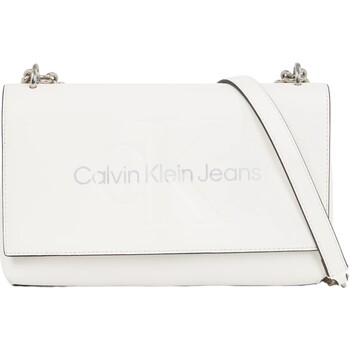 Sacs Femme Sacs Calvin Klein Jeans Borsa Tracolla Donna White Silver K60K611866 Blanc