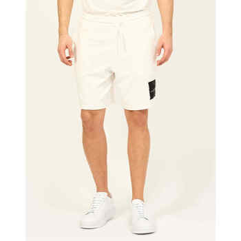 Vêtements Homme Shorts / Bermudas EAX Bermuda en coton biologique Blanc