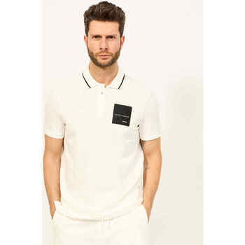 Vêtements Homme T-shirts & Polos EAX Polo  coupe classique en coton biologique Blanc