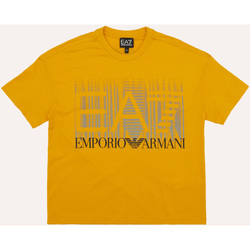Vêtements Garçon T-shirts & Polos Emporio Armani EA7 T-shirt garçon  Graphic Series en coton Orange