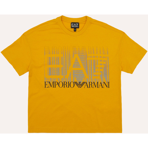 Vêtements Garçon T-shirts & Polos Emporio Armani EA7 T-shirt garçon  Graphic Series en coton Orange