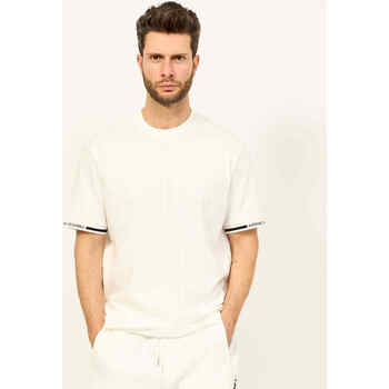 Vêtements Homme T-shirts & Polos EAX - T-shirt coupe classique avec bande logo Blanc