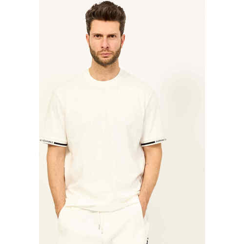 Vêtements Homme T-shirts & Polos EAX - T-shirt coupe classique avec bande logo Blanc