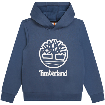 Vêtements Garçon Pulls Light Timberland Sweat coton col à capuche Bleu