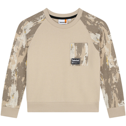 Vêtements Garçon Pulls Timberland Sweat coton camouflage Beige