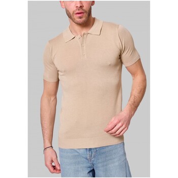 Vêtements Homme Pull Col Rond Turquoise H Kebello Polo manches courtes Beige H Beige