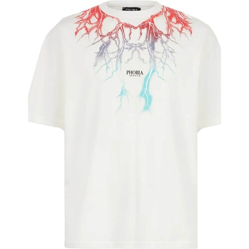 Vêtements Homme T-shirts manches courtes Phobia PH00541 Blanc