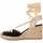 Chaussures Femme Espadrilles Leindia 87298 Noir