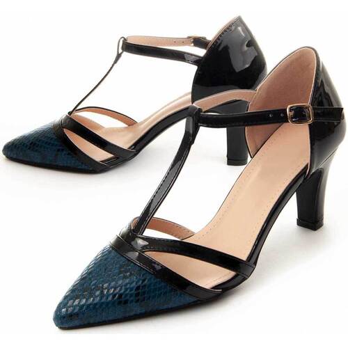 Chaussures Femme Escarpins Leindia 87308 Bleu